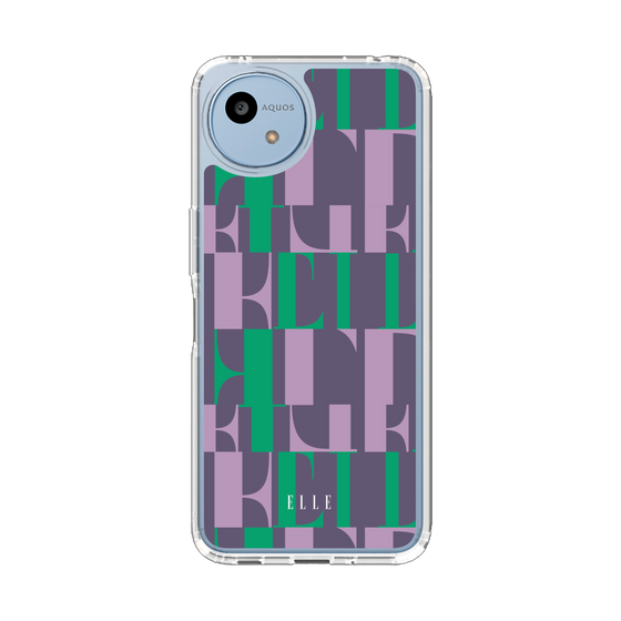 スリムプロテクションケース［ ELLE - カットロゴ - ウィンター ］