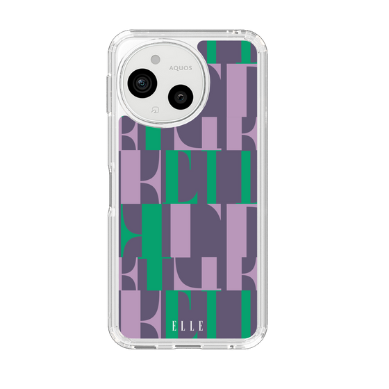 スリムプロテクションケース［ ELLE - カットロゴ - ウィンター ］
