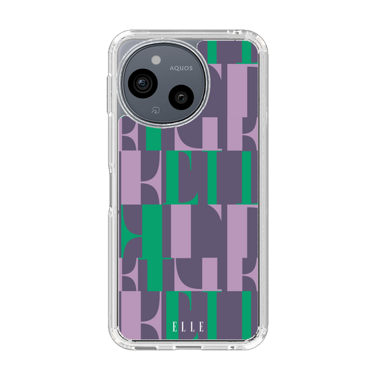 スリムプロテクションケース［ ELLE - カットロゴ - ウィンター ］