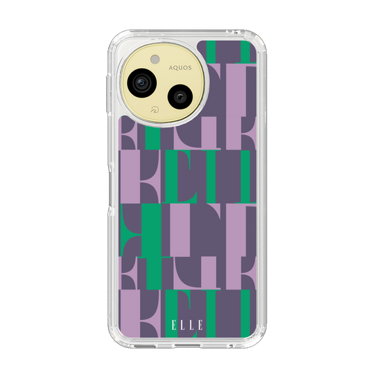 スリムプロテクションケース［ ELLE - カットロゴ - ウィンター ］