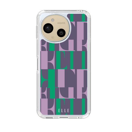 スリムプロテクションケース［ ELLE - カットロゴ - ウィンター ］