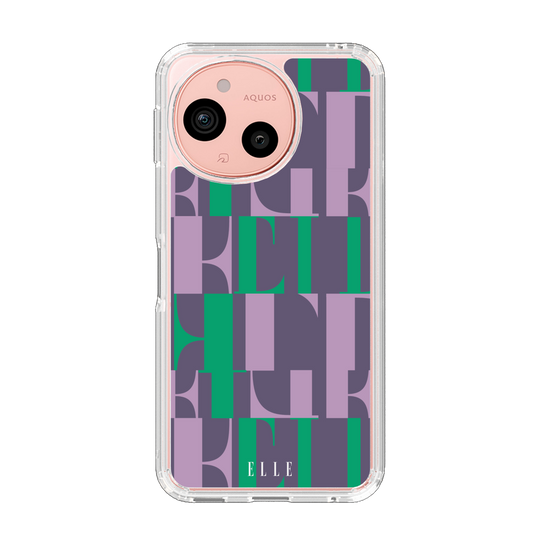 スリムプロテクションケース［ ELLE - カットロゴ - ウィンター ］