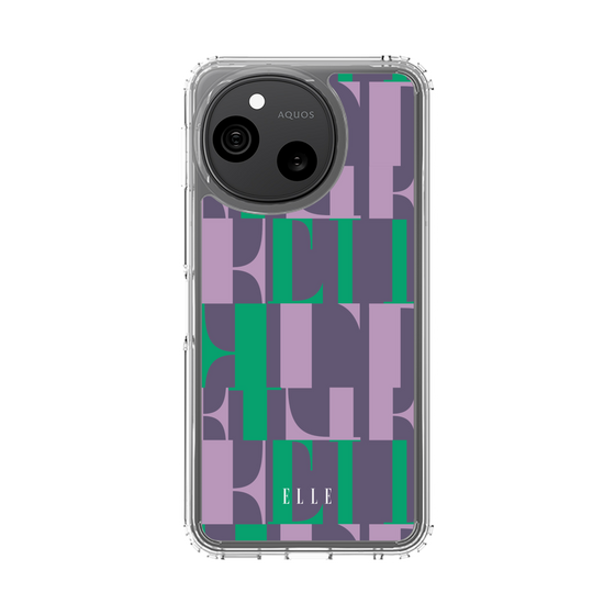 スリムプロテクションケース［ ELLE - カットロゴ - ウィンター ］