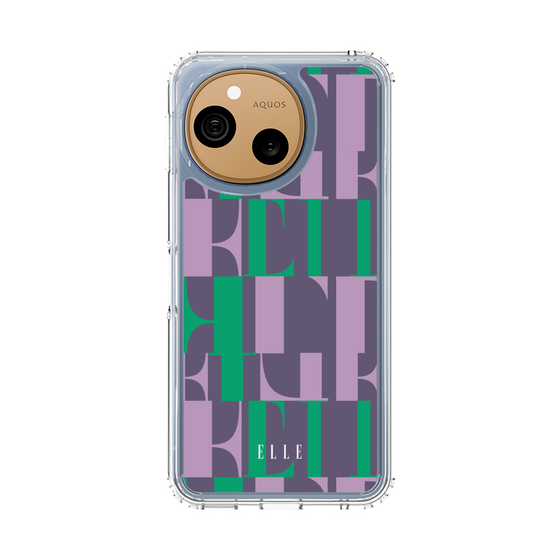 スリムプロテクションケース［ ELLE - カットロゴ - ウィンター ］