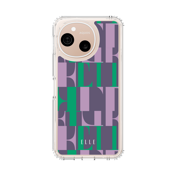 スリムプロテクションケース［ ELLE - カットロゴ - ウィンター ］