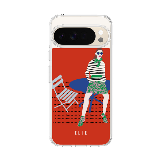 スリムプロテクションケース［ ELLE - パリジェンヌ - レッド ］