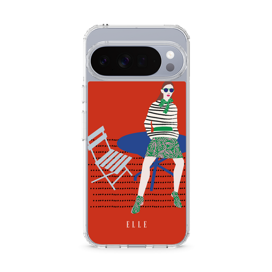 スリムプロテクションケース［ ELLE - パリジェンヌ - レッド ］