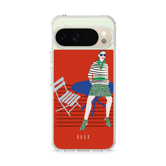 スリムプロテクションケース［ ELLE - パリジェンヌ - レッド ］