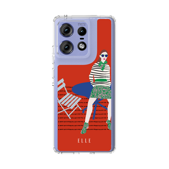 スリムプロテクションケース［ ELLE - パリジェンヌ - レッド ］