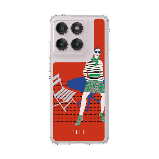 スリムプロテクションケース［ ELLE - パリジェンヌ - レッド ］