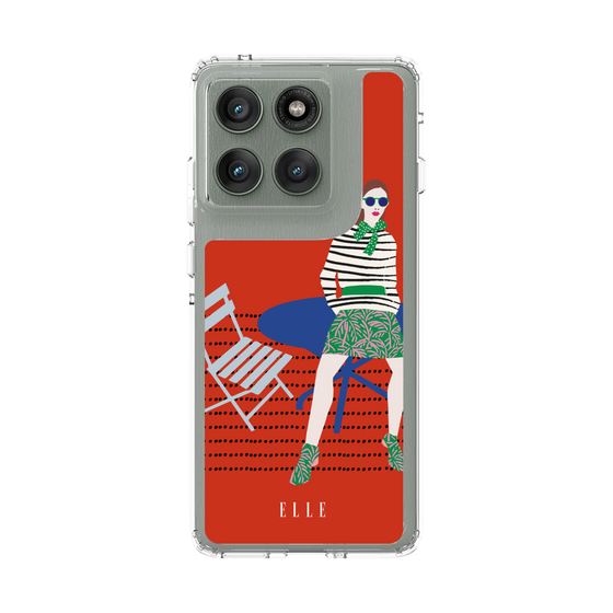 スリムプロテクションケース［ ELLE - パリジェンヌ - レッド ］