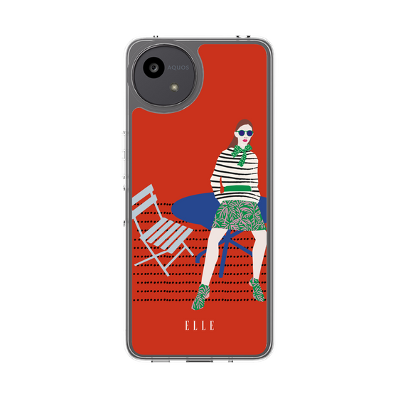 スリムプロテクションケース［ ELLE - パリジェンヌ - レッド ］
