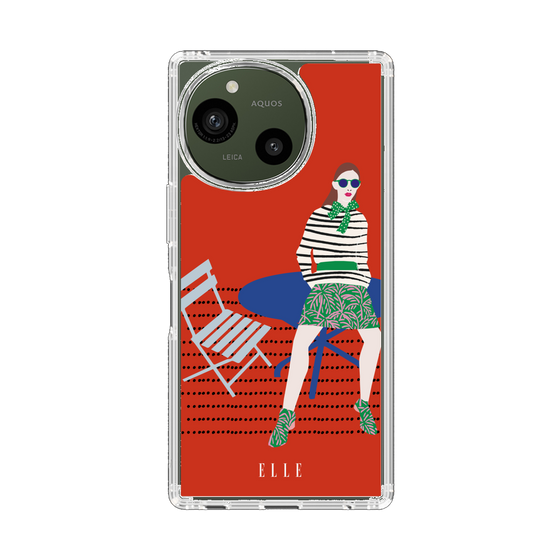 スリムプロテクションケース［ ELLE - パリジェンヌ - レッド ］