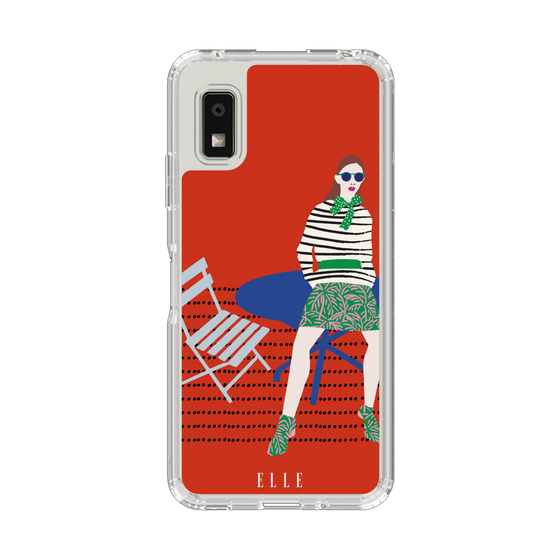 スリムプロテクションケース［ ELLE - パリジェンヌ - レッド ］