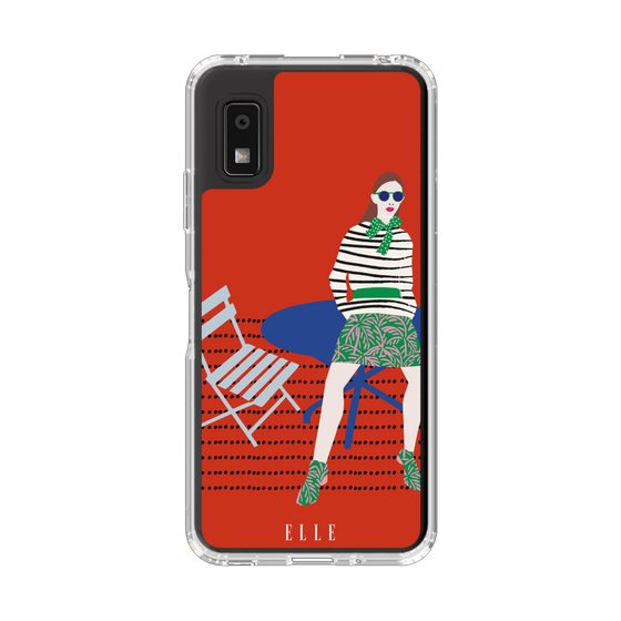 スリムプロテクションケース［ ELLE - パリジェンヌ - レッド ］