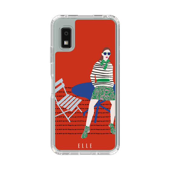 スリムプロテクションケース［ ELLE - パリジェンヌ - レッド ］