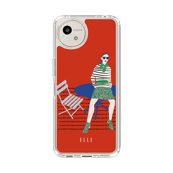 スリムプロテクションケース［ ELLE - パリジェンヌ - レッド ］
