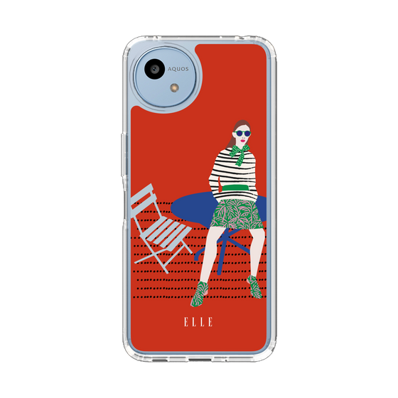 スリムプロテクションケース［ ELLE - パリジェンヌ - レッド ］