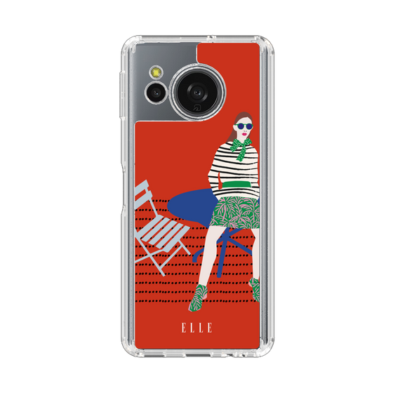 スリムプロテクションケース［ ELLE - パリジェンヌ - レッド ］