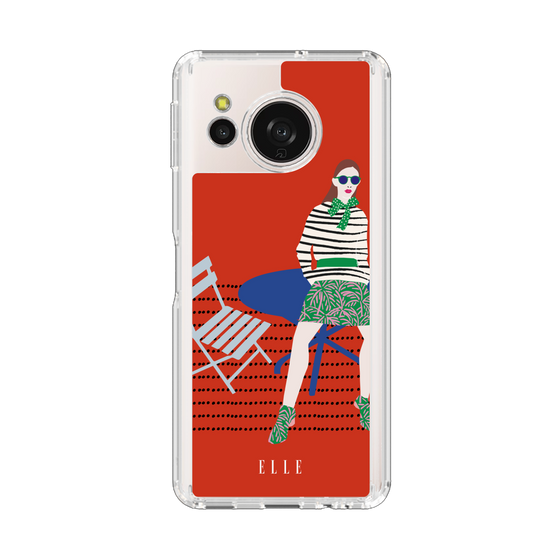 スリムプロテクションケース［ ELLE - パリジェンヌ - レッド ］