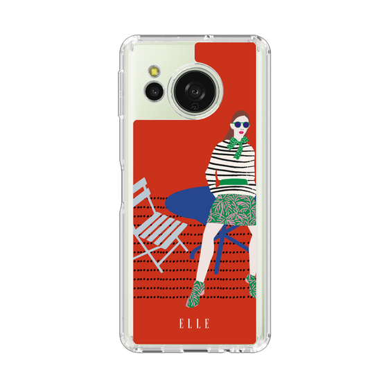 スリムプロテクションケース［ ELLE - パリジェンヌ - レッド ］