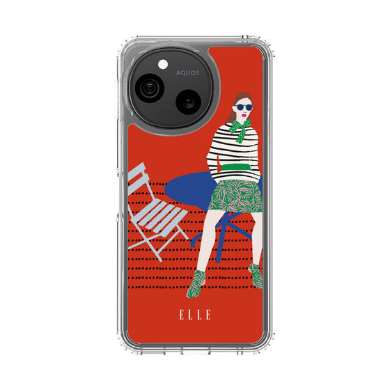 スリムプロテクションケース［ ELLE - パリジェンヌ - レッド ］