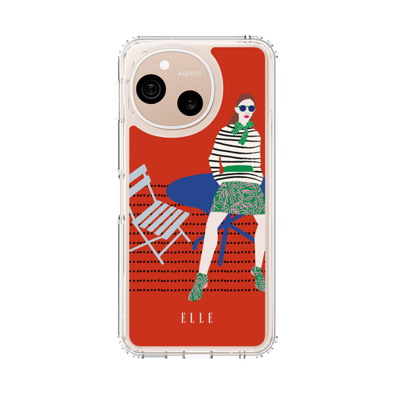 スリムプロテクションケース［ ELLE - パリジェンヌ - レッド ］