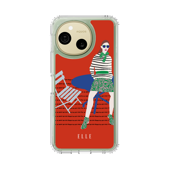 スリムプロテクションケース［ ELLE - パリジェンヌ - レッド ］