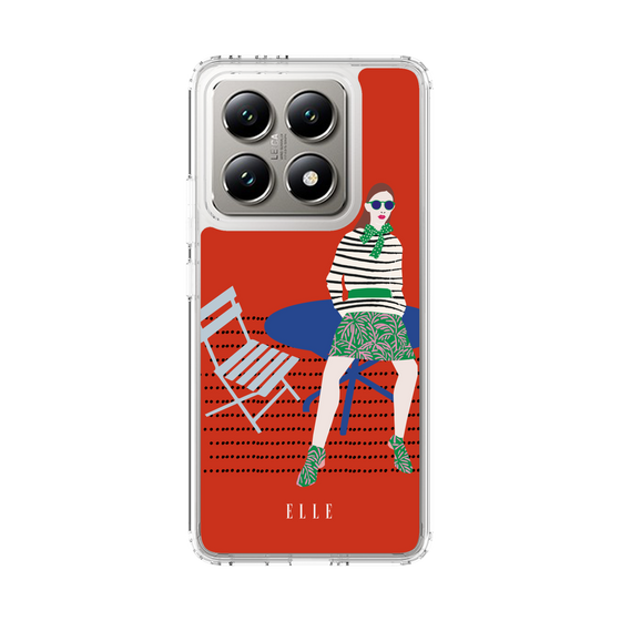 スリムプロテクションケース［ ELLE - パリジェンヌ - レッド ］