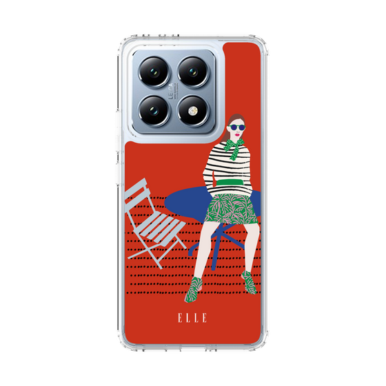 スリムプロテクションケース［ ELLE - パリジェンヌ - レッド ］