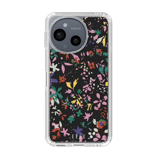 スリムプロテクションケース［ ELLE - フラワー - 冬 ］