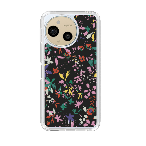 スリムプロテクションケース［ ELLE - フラワー - 冬 ］