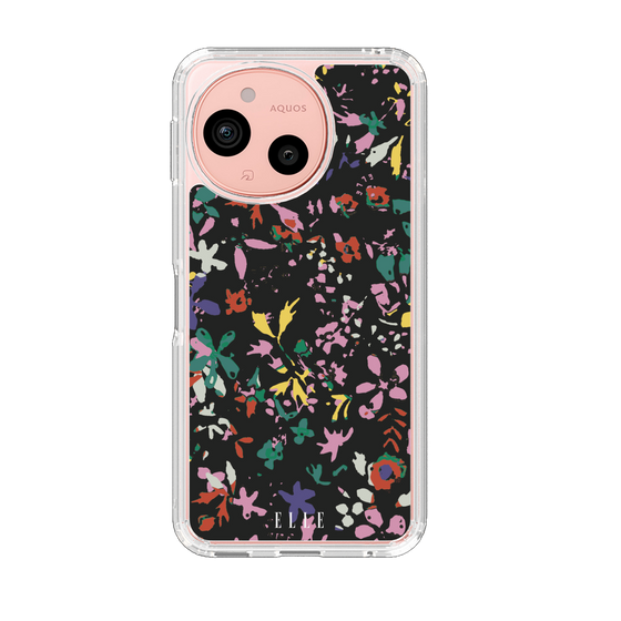 スリムプロテクションケース［ ELLE - フラワー - 冬 ］