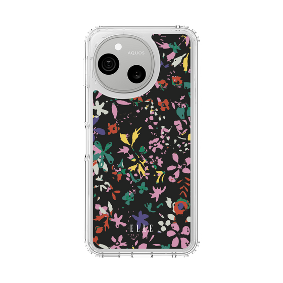 スリムプロテクションケース［ ELLE - フラワー - 冬 ］