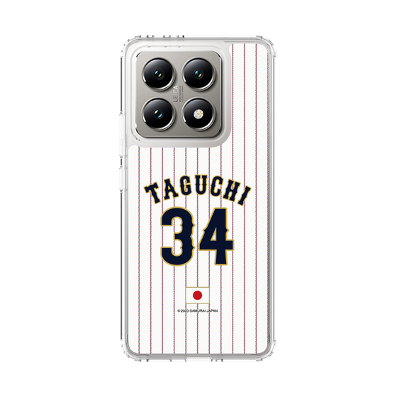 スリムプロテクションケース［ 侍ジャパン - ホーム #34 TAGUCHI ］