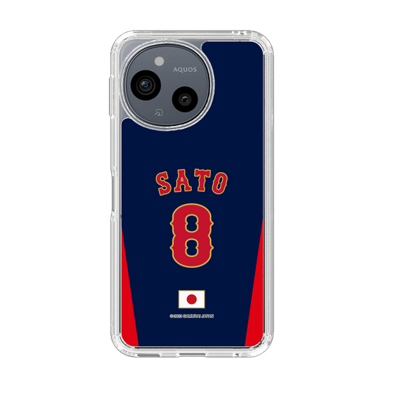 スリムプロテクションケース［ 侍ジャパン - ビジター #8 SATO ］