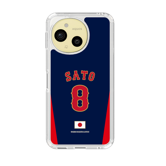 スリムプロテクションケース［ 侍ジャパン - ビジター #8 SATO ］