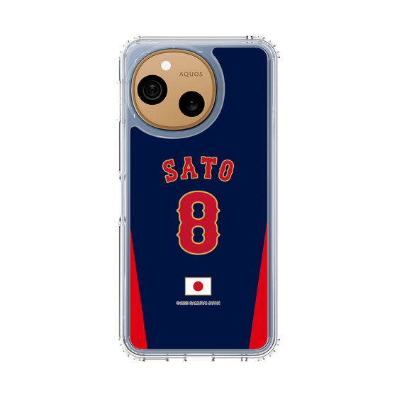 スリムプロテクションケース［ 侍ジャパン - ビジター #8 SATO ］