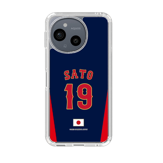 スリムプロテクションケース［ 侍ジャパン - ビジター #19 SATO ］