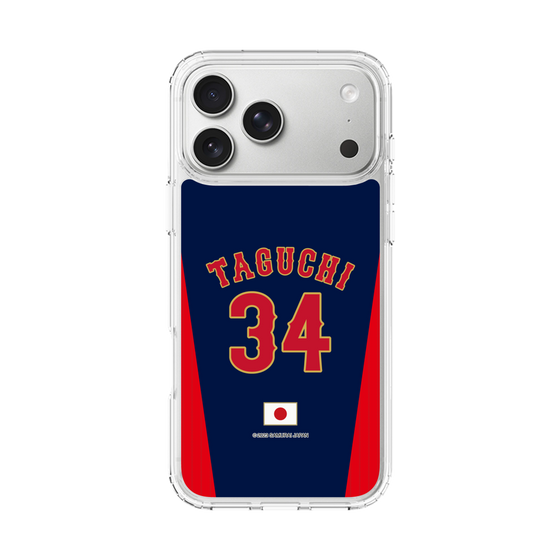 スリムプロテクションケース［ 侍ジャパン - ビジター #34 TAGUCHI ］