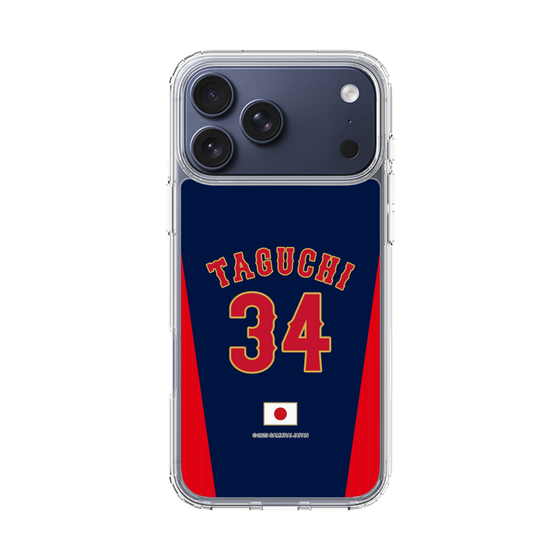スリムプロテクションケース［ 侍ジャパン - ビジター #34 TAGUCHI ］