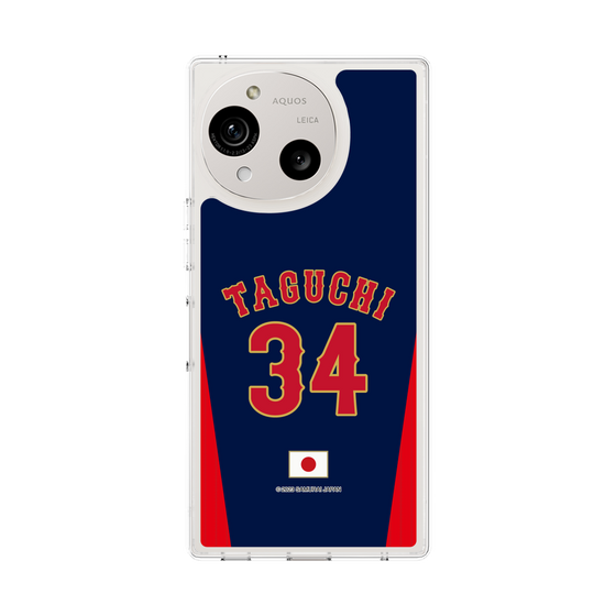 スリムプロテクションケース［ 侍ジャパン - ビジター #34 TAGUCHI ］