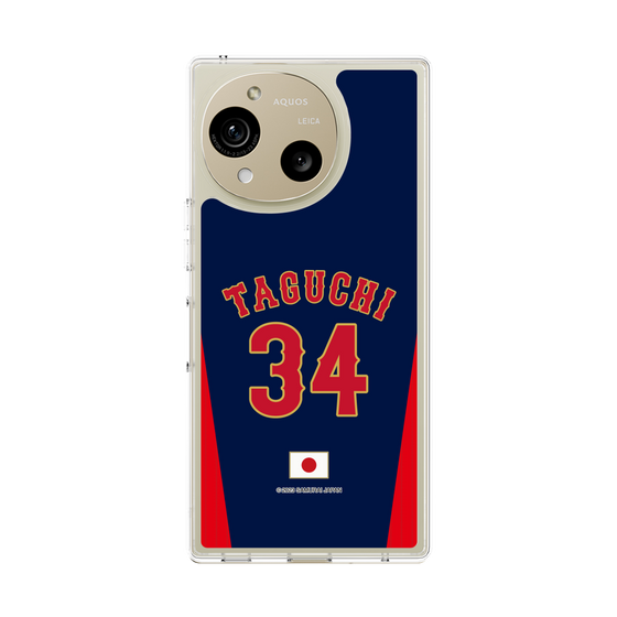 スリムプロテクションケース［ 侍ジャパン - ビジター #34 TAGUCHI ］