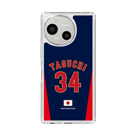 スリムプロテクションケース［ 侍ジャパン - ビジター #34 TAGUCHI ］