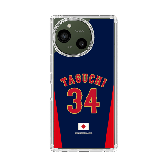 スリムプロテクションケース［ 侍ジャパン - ビジター #34 TAGUCHI ］