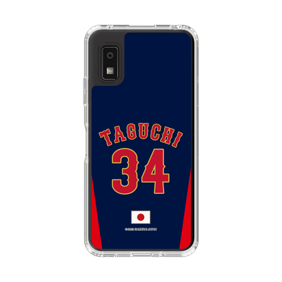 スリムプロテクションケース［ 侍ジャパン - ビジター #34 TAGUCHI ］