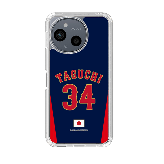 スリムプロテクションケース［ 侍ジャパン - ビジター #34 TAGUCHI ］