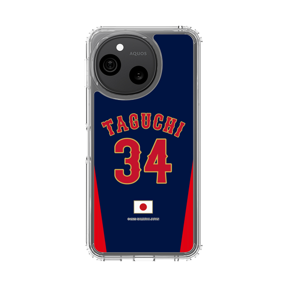 スリムプロテクションケース［ 侍ジャパン - ビジター #34 TAGUCHI ］