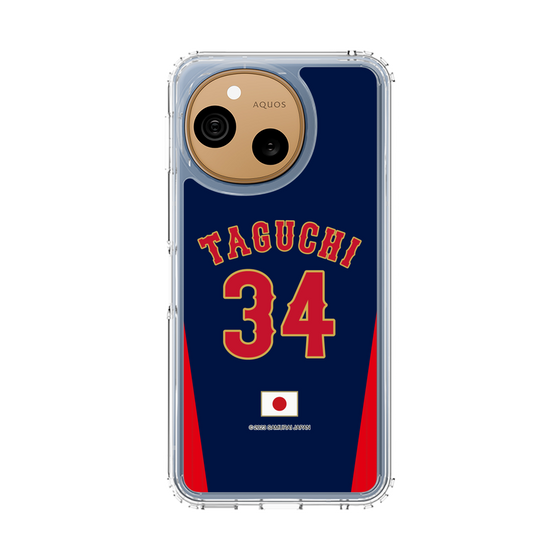 スリムプロテクションケース［ 侍ジャパン - ビジター #34 TAGUCHI ］