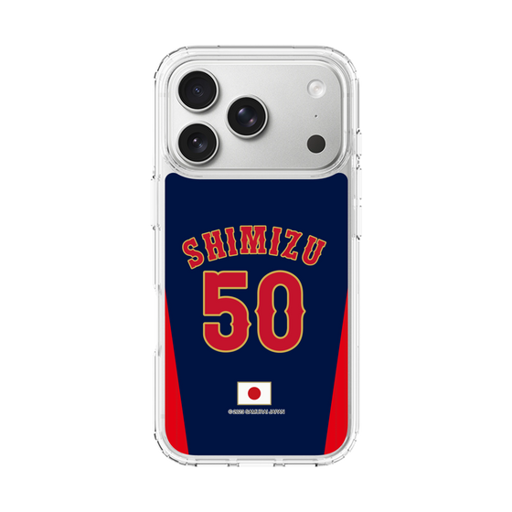 スリムプロテクションケース［ 侍ジャパン - ビジター #50 SHIMIZU ］